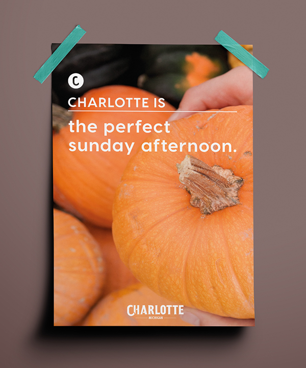 Poster encouraging folks to spend their Sunday afternoon in Charlotte