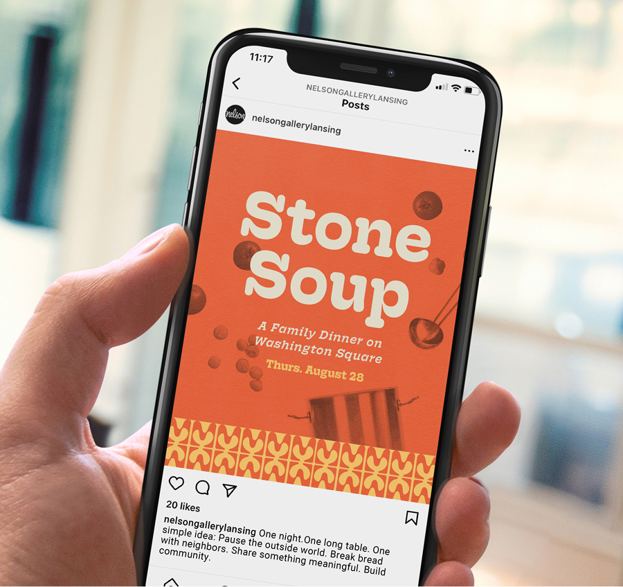 Social graphic for: Stone Soup, A Family Dinner on Washington Square
