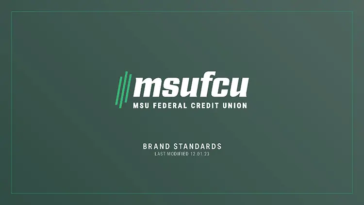 MSUFCU Brand Book Cover 