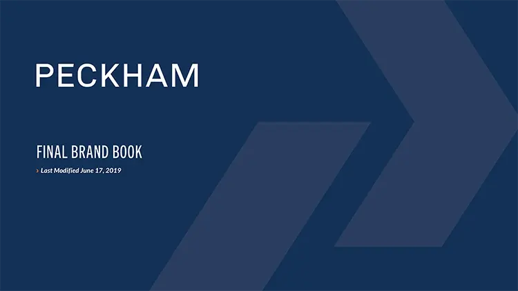 Peckham Brand Book Cover 