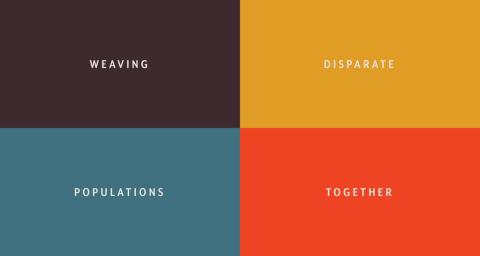 Weaving disparate populations together through messaging